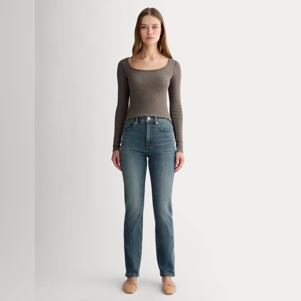 Everlane - The Way-High® Slim Jean (29" Inseam) - Indigo Blue 32 Short